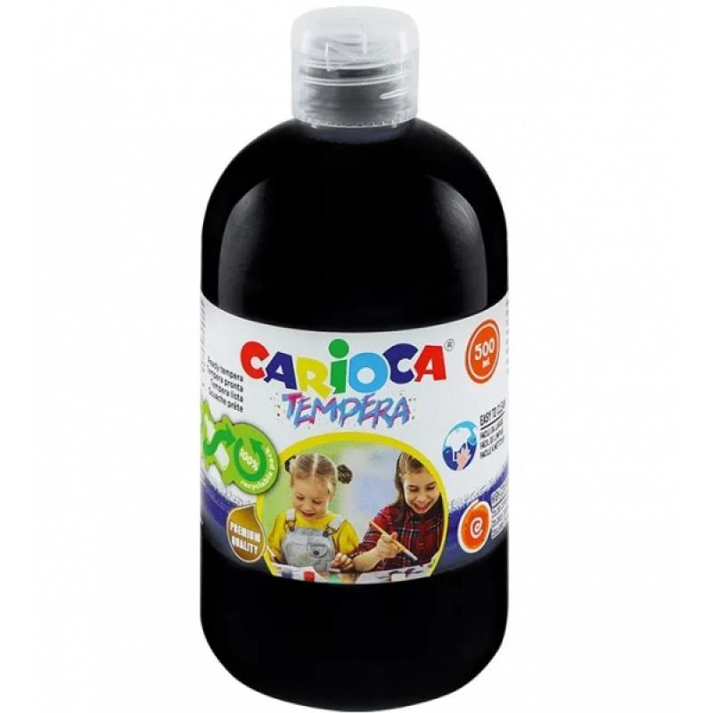 Carioca Botella de Tempera 500ml - Colores Superlavables - Faciles de Mezclar - Aplicable en Materiales Porosos - Alta Opacidad 