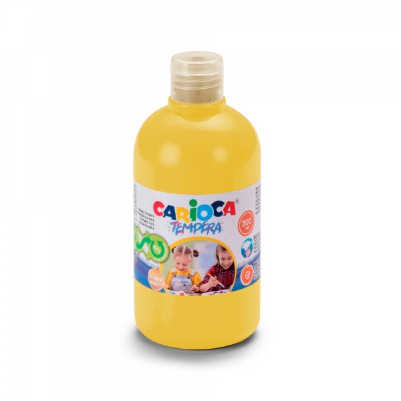 Carioca Botella Tempera 500ml - Colores Superlavables - Faciles de Mezclar - Aplicable en Materiales Porosos - Alta Opacidad - C