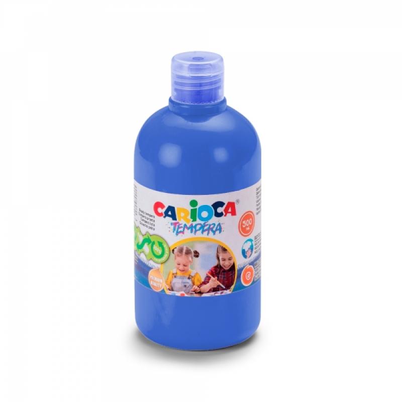 Carioca Botella de Tempera - 500ml - Colores Superlavables - Faciles de Mezclar - Aplicable en Materiales Porosos - Alta Opacida