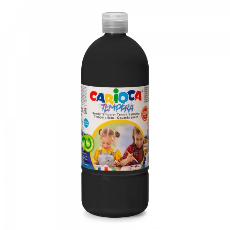 Carioca Botella Tempera 1000ml - Colores Superlavables - Faciles de Mezclar - Aplicable en Materiales Porosos - Alta Opacidad - 