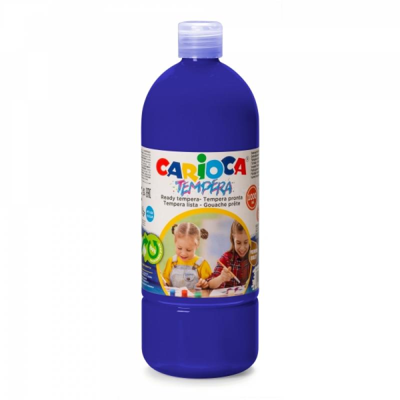 Carioca Botella Tempera 1000ml - Colores Superlavables - Faciles de Mezclar - Aplicable en Materiales Porosos - Alta Opacidad - 