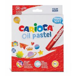 Carioca Pack de 24 Pasteles al Oleo - Colores Brillantes - Lavables - Resistentes a la Luz - Cubrientes - Faciles de Mezclar - M