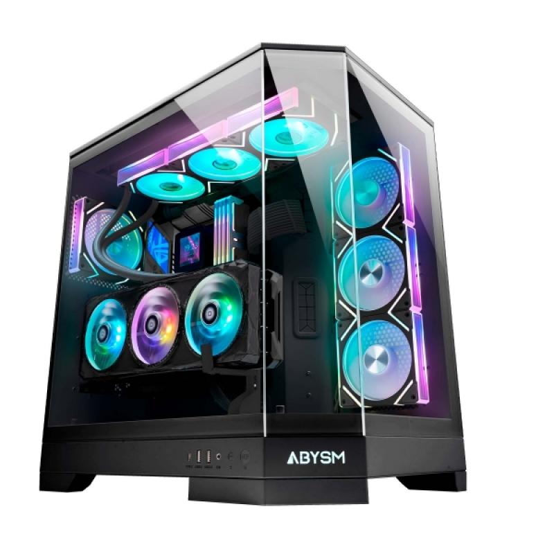 Abysm Danube Sava H600 Black Caja Torre E-ATX, ATX, ITX, Micro ATX - Lateral y Frontal Cristal Templado - 3.5" y 2.5" - USB-A, U