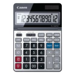 Canon TS-1200TSC Calculadora de Sobremesa con Pantalla LCD Ajustable de 12 Digitos - Realiza Calculos de Costos, Precios de Vent