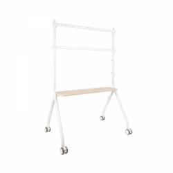 Tooq iLove Soporte de Suelo con Ruedas para Pantallas de 49-80" - Bandeja Inferior Multiusos - Ruedas con Sistema de Bloqueo - G