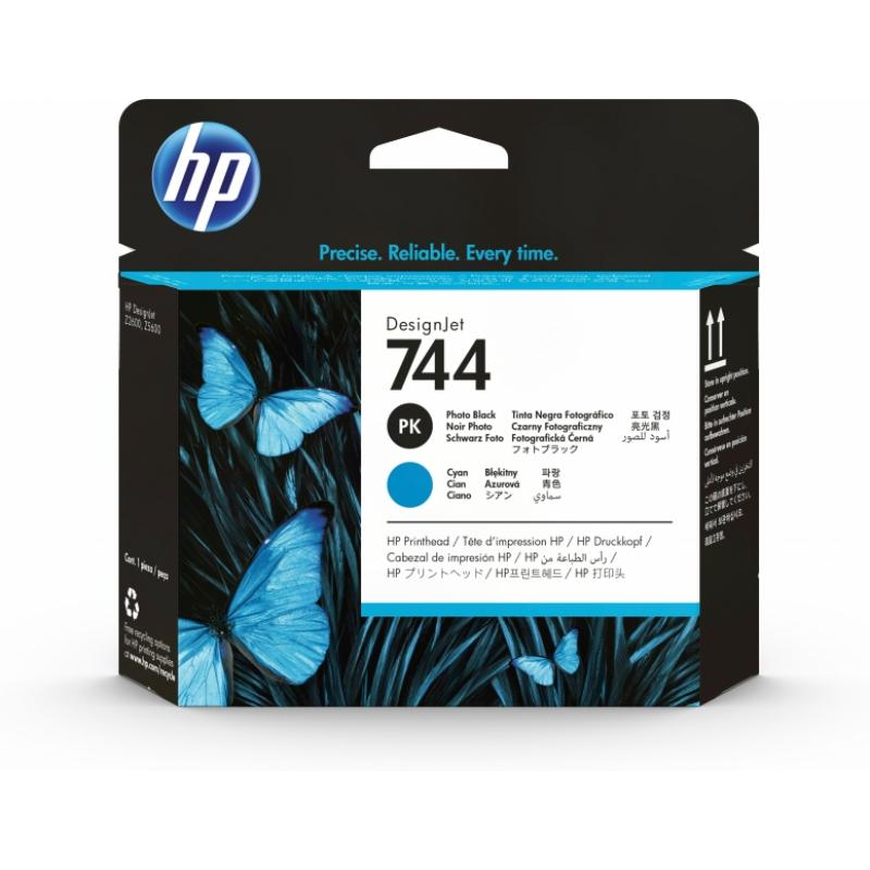 HP F9J86A Negro Photo y Cyan Cabezal de Impresion Original - 744