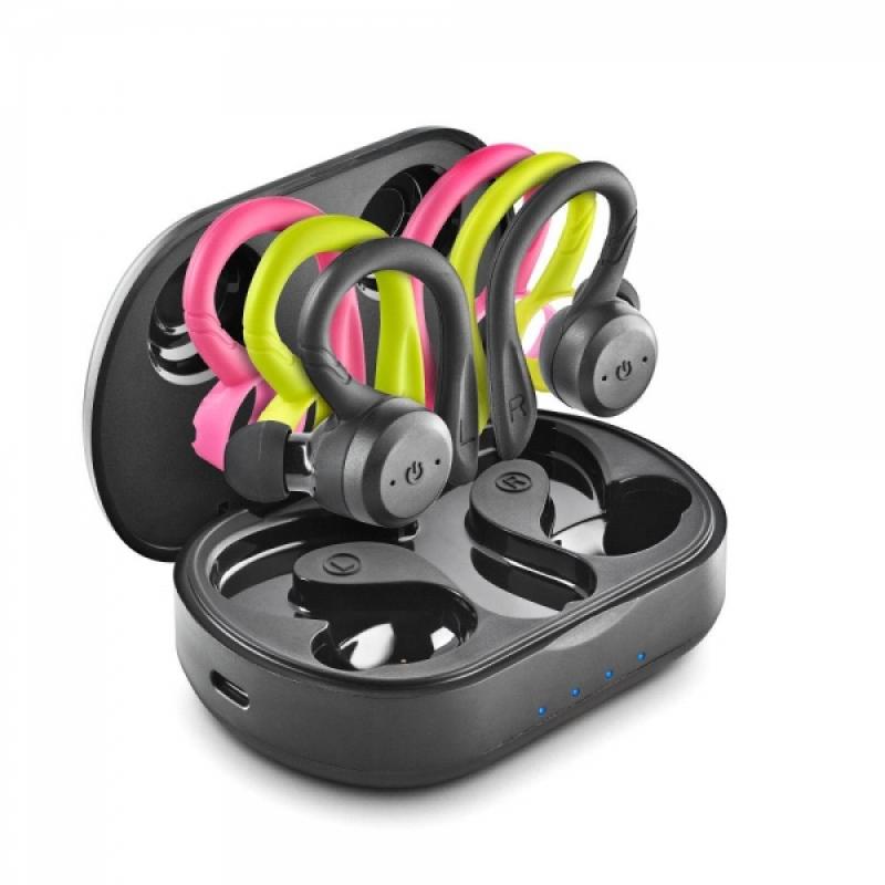 NGS Artica Jogger Auriculares Deportivos Bluetooth 5.3 TWS - Incluye 3 Sujeciones de Silicona de Diferentes Colores - Manos Libr