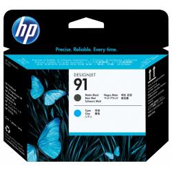 HP C9460A Negro Mate y Cyan Cabezal de Impresion Original - 91