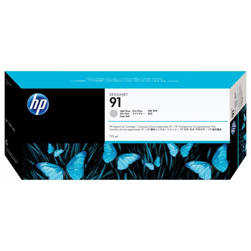 HP C9466A Gris Claro Cartucho de Tinta Original - 91