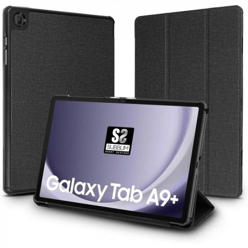 Subblim Shock Case Funda Exclusiva para Samsung Galaxy Tab A9+ - Cierre Magnetico - Bordes Reforzados - 3 Modos de SoporteColor 