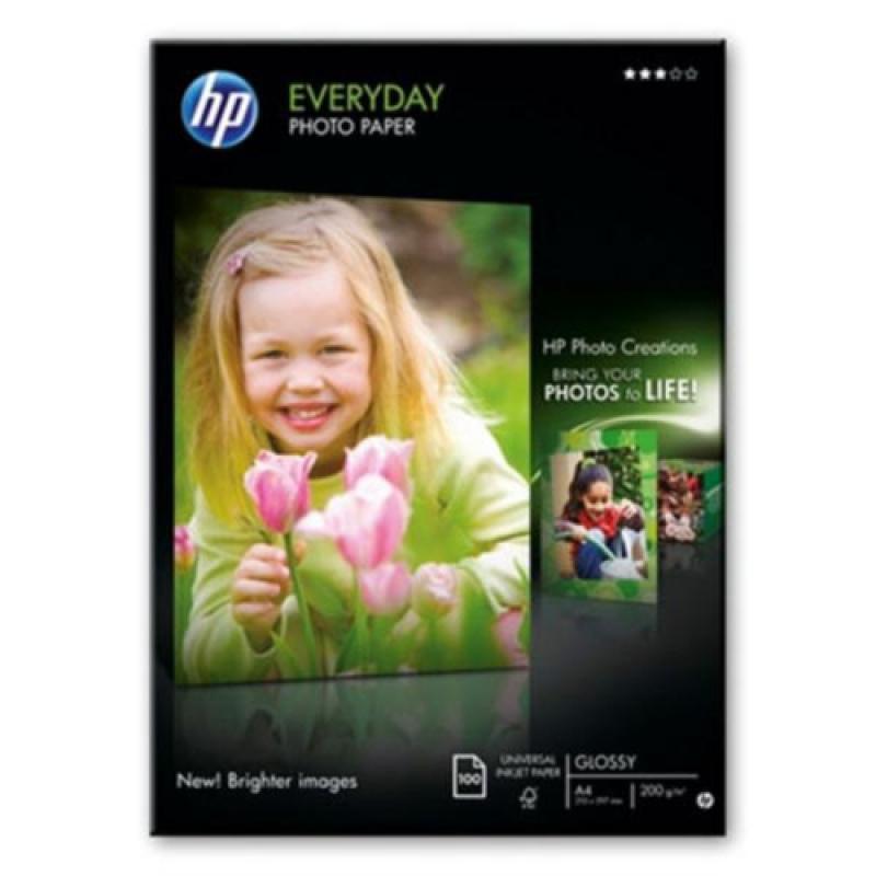 HP Q2510A Papel Fotografico Everyday Glossy 100 Hojas A4 200gr