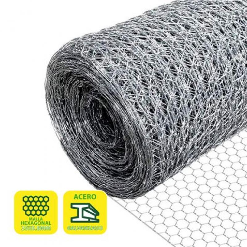 Sungarden Malla Gallinero Hexagonal 25x0.8mm 1x50m - Color Gris