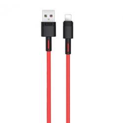 XO Cable NBQ166 Carga Rapida USB - Lightning - 5A - 1m - Color Rojo