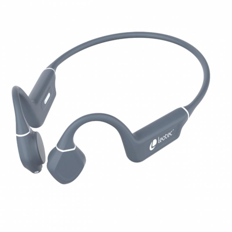 Leotec Kuri Auriculares Deportivos de Conduccion Osea Bluetooth 5.4 - Autonomia hasta 12h - Bateria de 180mAh - Resistencia IPX5