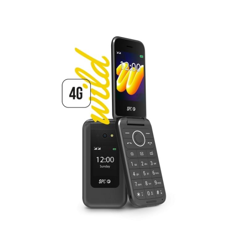 SPC Wild Telefono Movil 4G con Pantallas Principal 2.8" Exterior 1.77" y Tapa - Camara, Radio FM, Linterna - Manos Libres - Colo