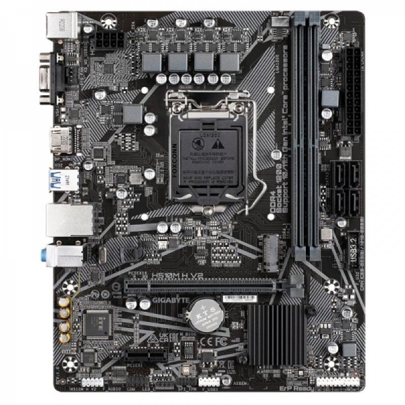 Gigabyte H510M H V2 Placa Base Intel 1200 - HDMI, VGA, PCI Express, M2, 4x Sata III, USB 2.0, 3.2, RJ-45, MicroATX