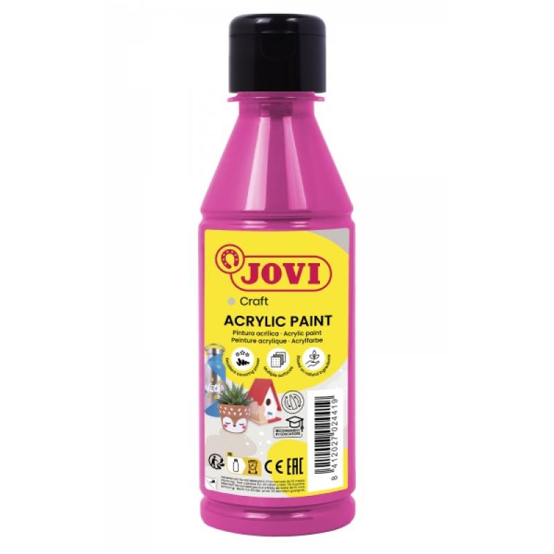 Jovi Jovidecor Acryl Pintura Acrilica Satinada - Alto Poder Cubriente - Facil Aplicacion - Multiusos - Resistente al Agua y Jabo