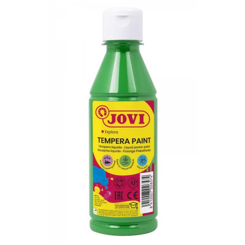 Jovi Tempera Paint Tempera Liquida - Base Agua - Lista para Usar - Alto Poder Cubriente - Secado Rapido - Excelente Fluidez - Ad