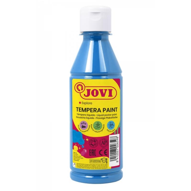 Jovi Tempera Paint Tempera Liquida - Base Agua - Lista para Usar - Alto Poder Cubriente - Secado Rapido - Excelente Rendimiento 