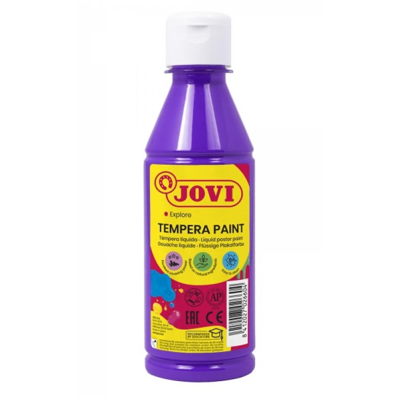 Jovi Tempera Paint Tempera Liquida - Base Agua - Lista para Usar - Alto Poder Cubriente - Secado Rapido - Excelente Fluidez - Ad