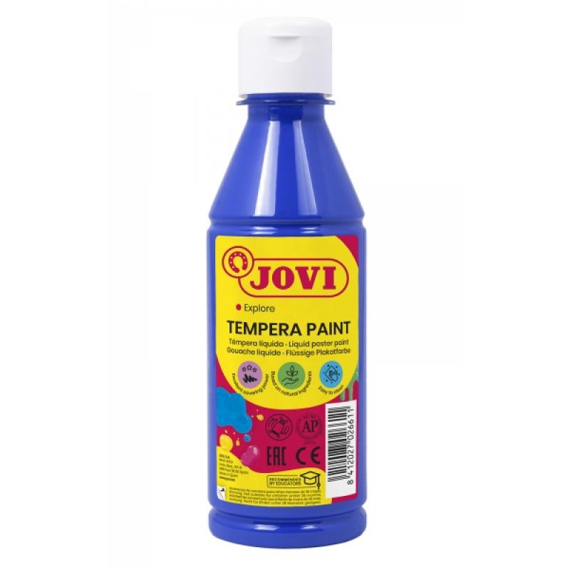 Jovi Tempera Paint Tempera Liquida - Base Agua - Lista para Usar - Alto Poder Cubriente - Secado Rapido - Excelente Rendimiento 