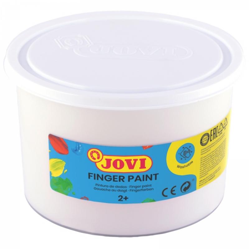 Jovi Finger Paint Bote de 500ml Pintura de Dedos - Ingredientes Naturales - Colores Mezclables - Textura Gelatinosa - Lavable - 