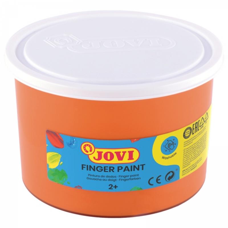 Jovi Finger Paint Bote de 500ml Pintura de Dedos - Ingredientes Naturales - Colores Mezclables - Textura Gelatinosa - Lavable - 