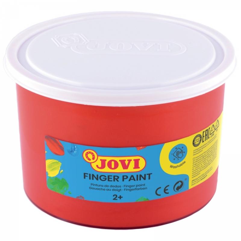 Jovi Finger Paint Bote de 500ml Pintura de Dedos - Ingredientes Naturales - Colores Mezclables - Textura Gelatinosa - Lavable - 