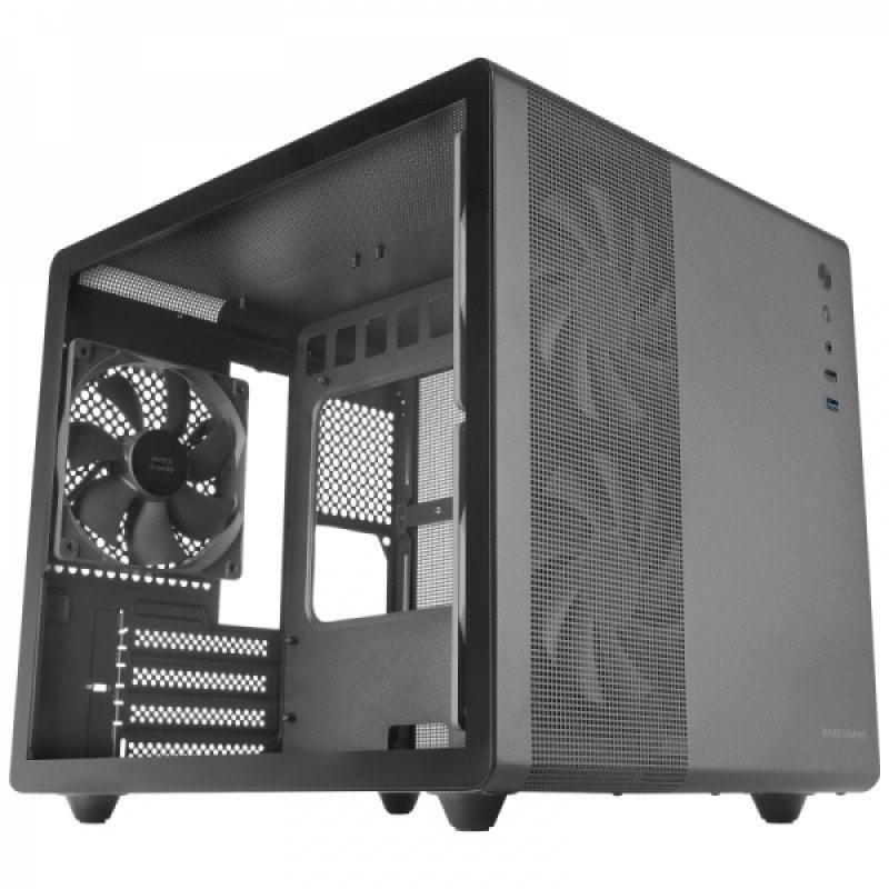 Mars Gaming MC-MPRO Caja Mini Tower Micro ATX, Mini-ITX - Lateral Cristal Templado - Tamaño HDD 2.5", 3.5" - USB-A 3.2, USB-A 2.