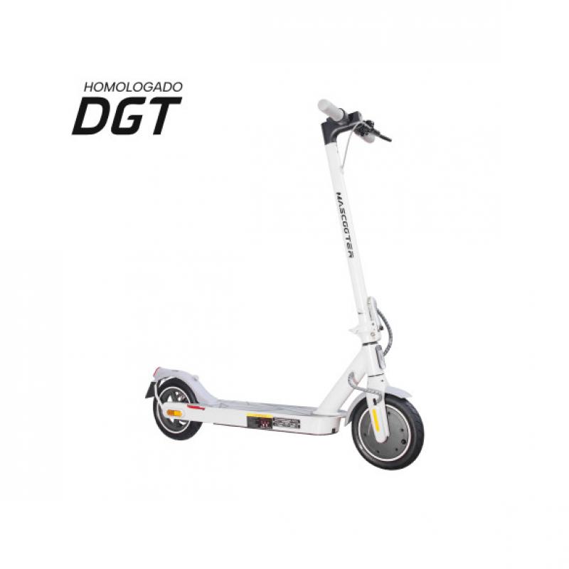 Mascooter S1 Essential Patinete Electrico Motor 300W - Homologado DGT - Autonomia hasta 20km - Carga Maxima 100kg - Ruedas 8.5" 