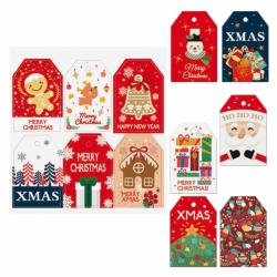 Dohe Navidad Pack de 48 Etiquetas para Regalos - Diseños Navidad - Tamaño 4,6x6,8cm - Troqueladas sobre Cartulina - Incluyen Cor