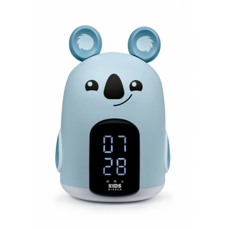 Bigben Kids Despertador Luz Nocturna Tactil - Alarma y Luz - 3 Sonidos de Alarma - Intensidad de Luz Ajustable - Pantalla con Ho