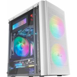 Mars Gaming MC300 Caja Gaming Compacta - Ventana Cristal Templado - Triple Ventilacion - Soporte Refrigeracion Liquida - Ilumina