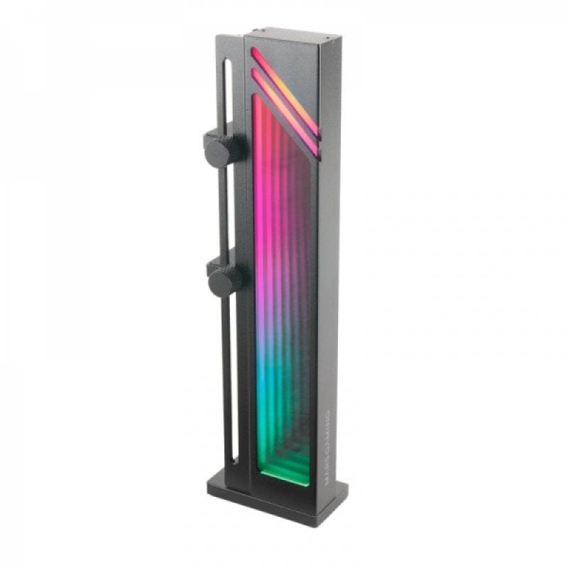 Mars Gaming MCA-GCB Soporte Tarjeta Grafica ARGB - Iluminacion Infinity Mirror - Base Magnetica Antideslizante - Compatibilidad 