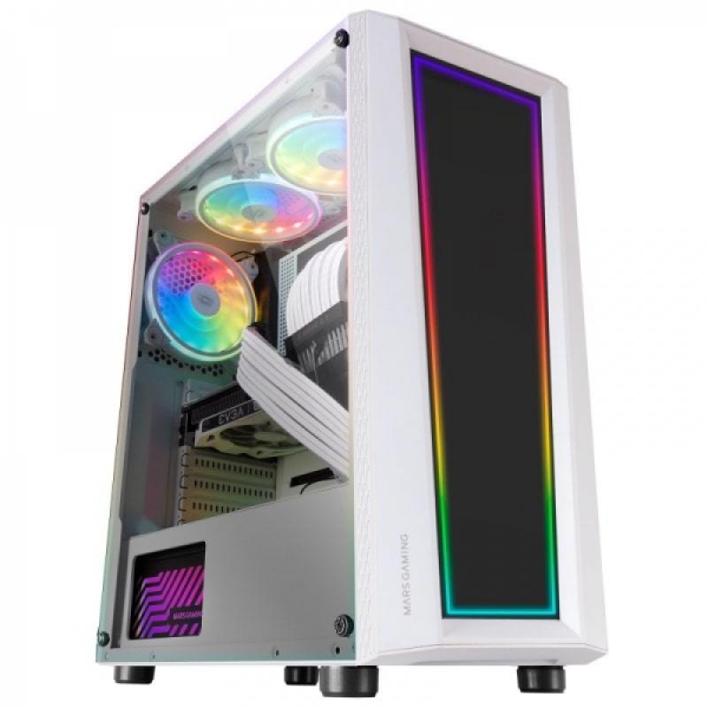 Mars Gaming MC-ART Caja Personalizable - Paneles Dibujables - Iluminacion ARGB 12 Modos - Refrigeracion Avanzada - Compatible co