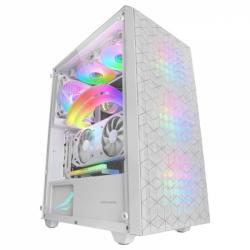 Mars Gaming MC-MAG Caja Gaming - Doble Rejilla Magnetica - Cristal Templado - 3 Ventiladores RGB - Soporte Refrigeracion Liquida