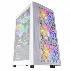 Mars Gaming MCMESH Caja Compacta Gaming - Tecnologia MESH 360º - 3 Ventiladores FRGB 120 mm - Soporte Refrigeracion Liquida - Ge