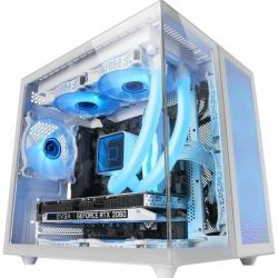 Mars Gaming MC-NOVAM Minitorre - Doble Cristal Templado - Hasta 7 Ventiladores - USB-C - Compatible MicroATX/Mini-ITX - Color Bl