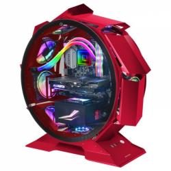 Mars Gaming MCORB Torre Circular Gaming Premium - Doble Cristal Templado - Refrigeracion Extrema para 9 Ventiladores - Interior 