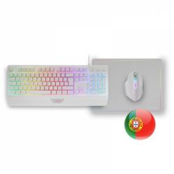 Mars Gaming MCP124 Combo Gaming 3en1 - Teclado H-Mech RGB - Raton RGB Switches HUANO - Alfombrilla Nanotextil Rainbow - Compatib