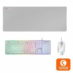 Mars Gaming MCPX Combo Gaming Premium - Teclado Hibrido H-MECH - Raton 10K DPI Ultra Ligero - Alfombrilla XXL - Iluminacion FRGB