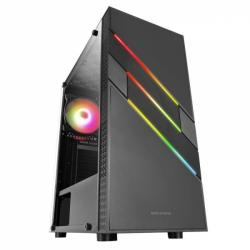 Mars Gaming MC-U3 Caja Full ARGB - Iluminacion ARGB Frontal - Ventana Cristal Templado - Soporta 6 Ventiladores - Compatible ATX