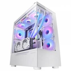 Mars Gaming MC-ULT Caja Gaming CUSTOM - Cristal Templado Panoramico - Soporte E-ATX - Capacidad para 9 Ventiladores - Camara Dua