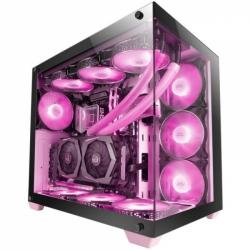 Mars Gaming MCV4 Torre Gaming Custom Premium - Cristal Templado Sin Marco - Estructura Modular Doble Camara - Soporte E-ATX - Pe