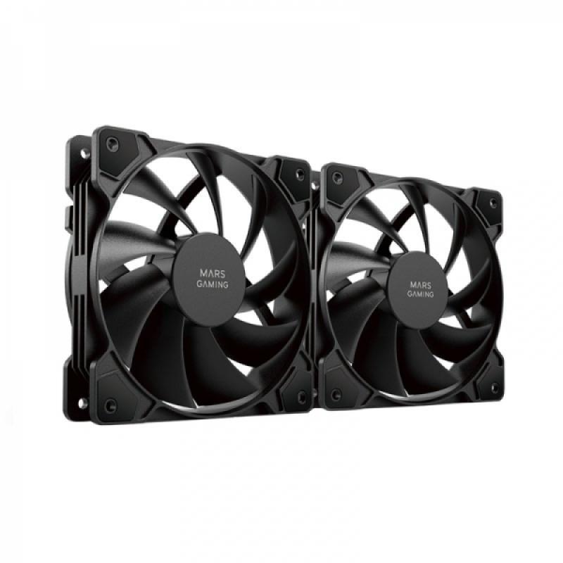 Mars Gaming MF-PWMX2 Ventilador - Ventilacion Superior - Silencio Absoluto - Tecnologia FDB - Juntas Anti-vibraciones - Sistema 