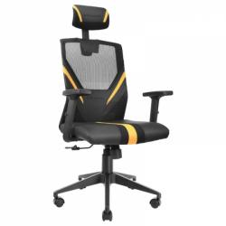 Mars Gaming MGC-ERGO Silla Gaming - Ergonomia Total - Soporte Lumbar y Cervical Ajustable - Reposabrazos 1D - Inclinacion 90-160