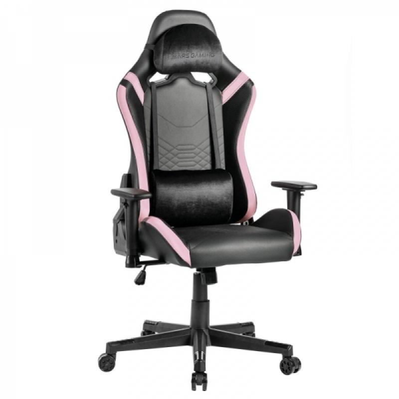 Mars Gaming MGC-PRO Silla Gaming - Cuero PU - Cojines Soft-Touch - Reposabrazos 2D - Respaldo Reclinable 135º - Base Acero - Rue