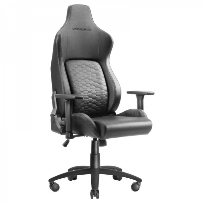 Mars Gaming MGC-ULTRA Silla Gaming Premium - Respaldo ERGOFIT - Reclinacion 160º - Apoyabrazos 3D - Base Acero - Cojin Soft-Touc