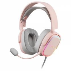 Mars Gaming MHAX Auriculares Gaming - Iluminacion RGB Flow - Drivers Hi-Fi 53mm - Microfono Extraible - Almohadillas AIR - Compa