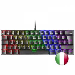 Mars Gaming MK60 Teclado Gaming Mecanico - Ultra-compacto 60% - Iluminacion RGB - Switches Antipolvo - Teclas Imborrables - Anti